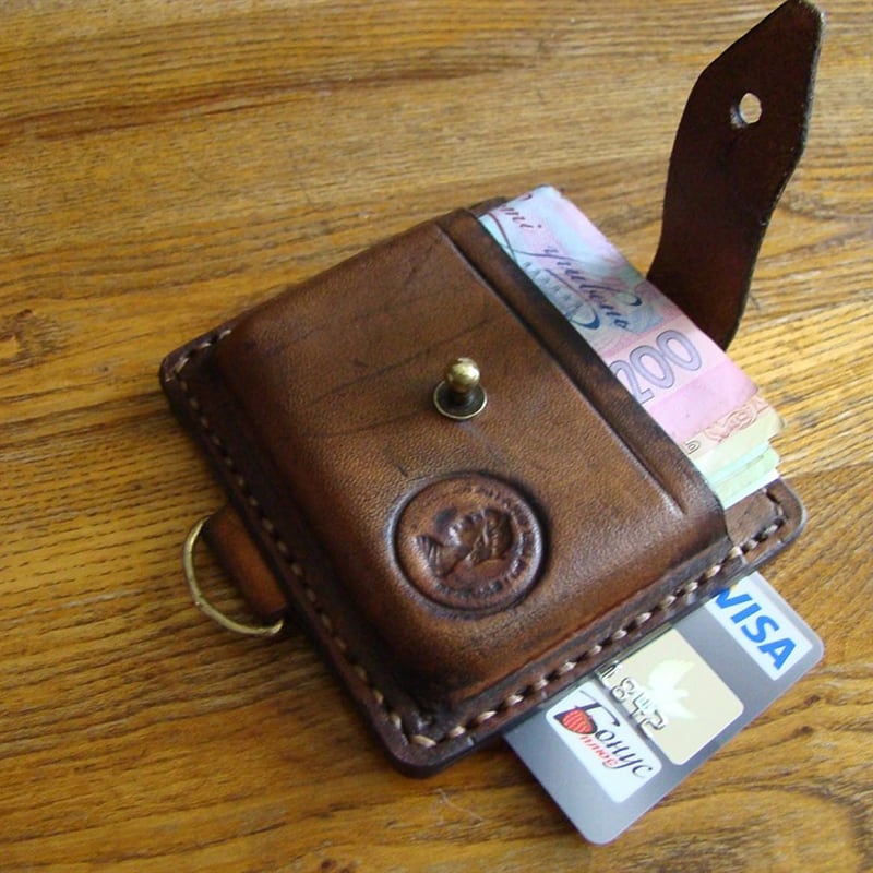 Кожаный мужской кошелек Нolster brown leather