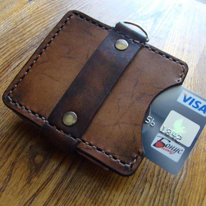 Кожаный мужской кошелек Нolster brown leather
