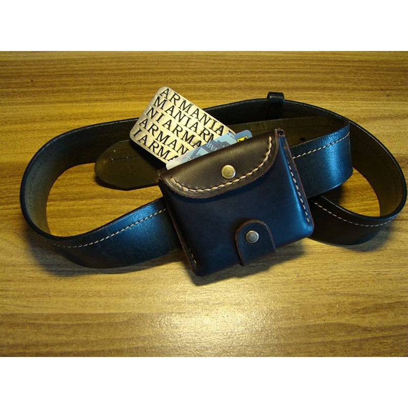 Шкіряний гаманець Fanny Pak black leather