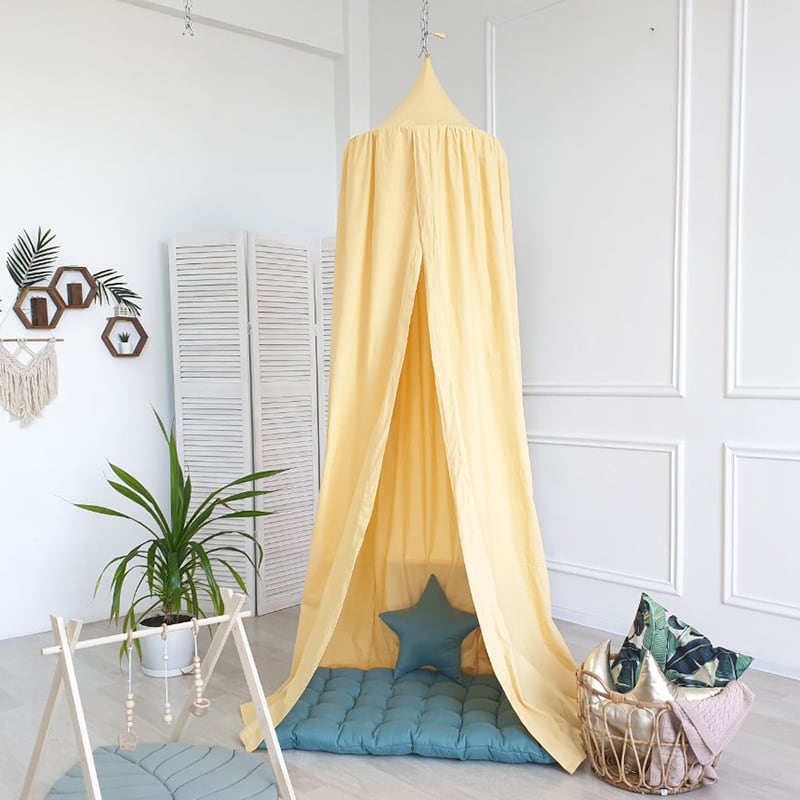 Намет Вaldachin Vanilla yellow satin