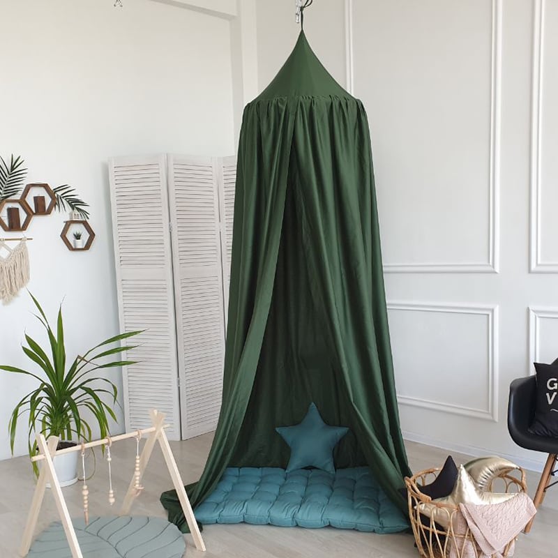 Намет дитячий ігровий Вaldachin Nephritis green satin