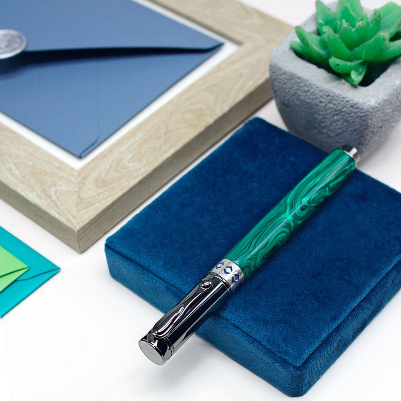 Ручка кулькова Dzen Malachite