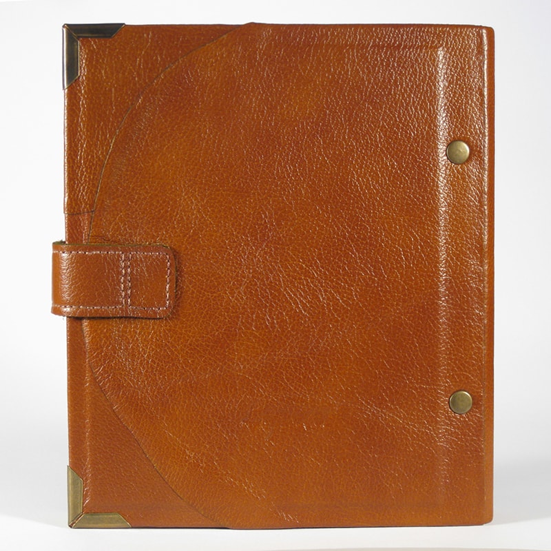 Кожаный дизайнерский фотоальбом Family Red leather