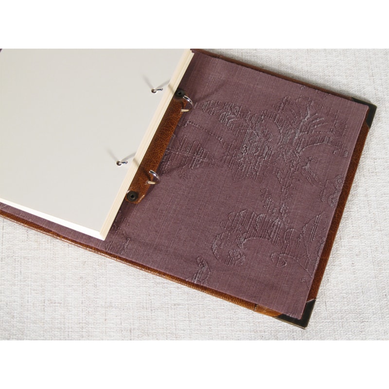 Кожаный фотоальбом для подарка Family Print Red leather
