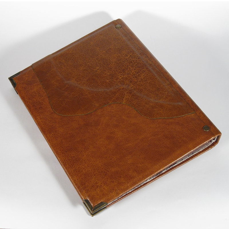 Кожаный семейный фотоальбом Family Manuscript Red leather