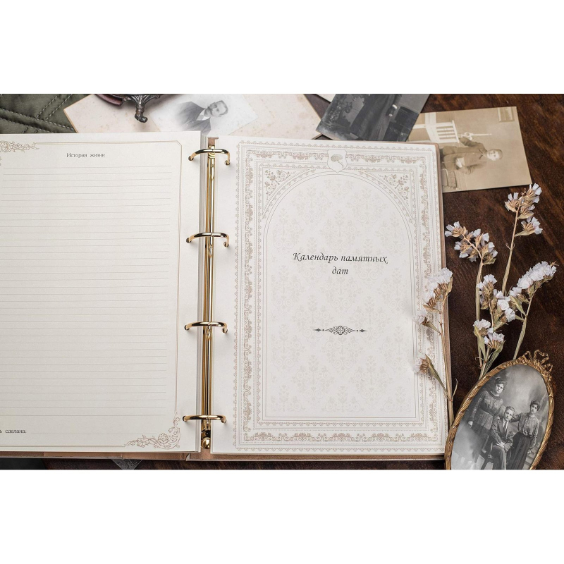 Родовід книга Манускрипт beige leather