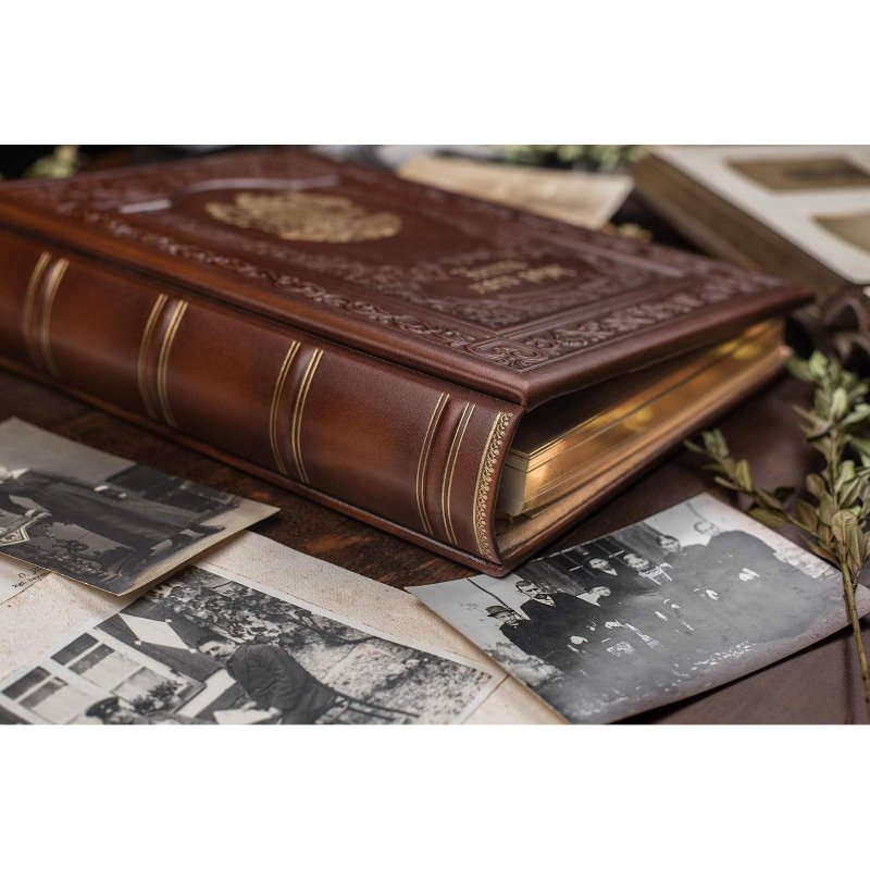 Семейная летопись Гербовая brown leather Семейная летопись Гербовая brown leather