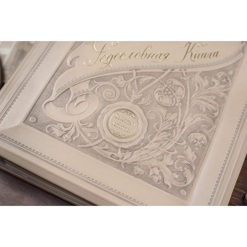 Родословная книга Манускрипт beige leather Родословная книга Манускрипт beige leather