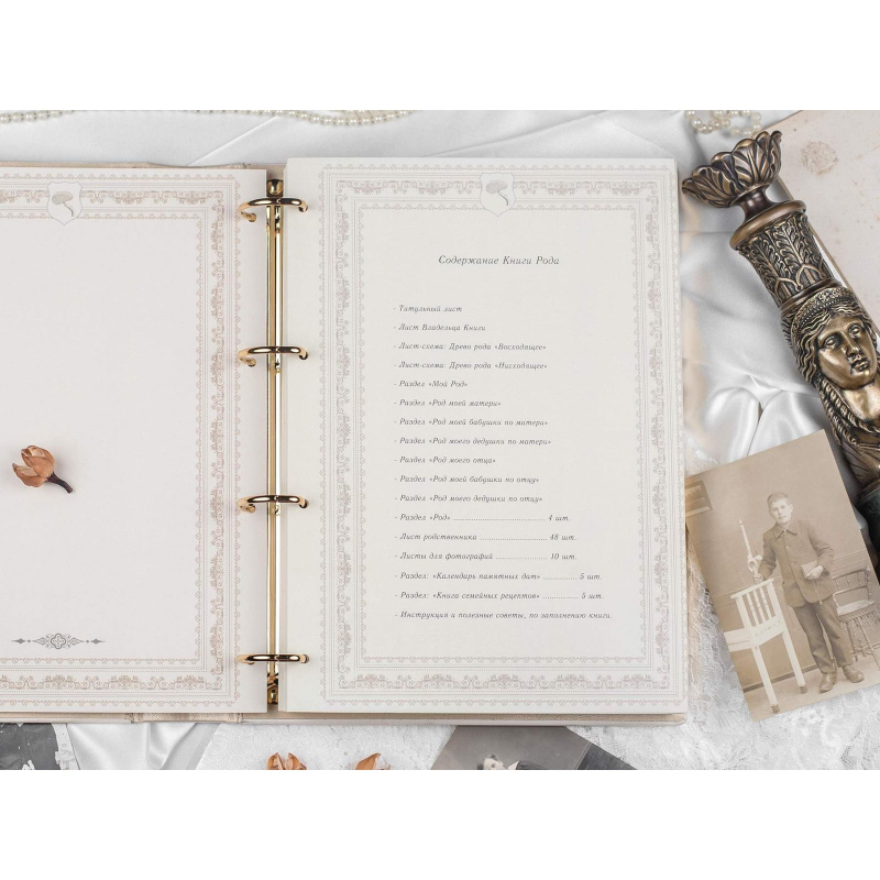 Родовід книга Манускрипт brown leather