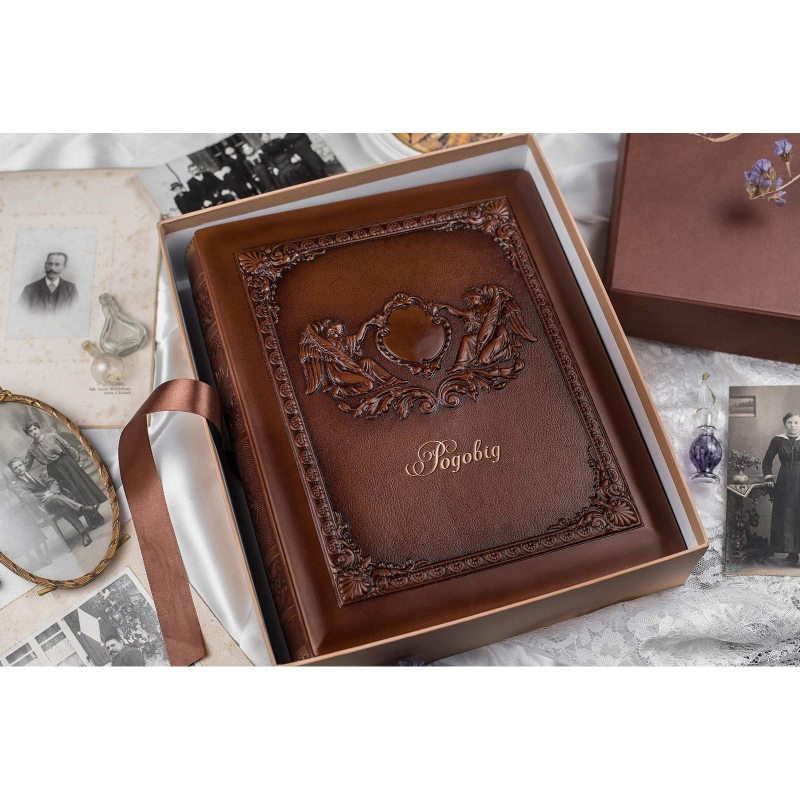 Родовід книга Родовід brown leather Родовід книга Родовід brown leather