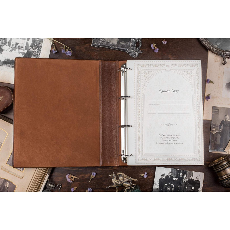 Семейная летопись Геральдичні Грифони brown leather Семейная летопись Геральдичні Грифони brown leather